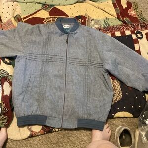 Men's Blue Zip-Up Jacket